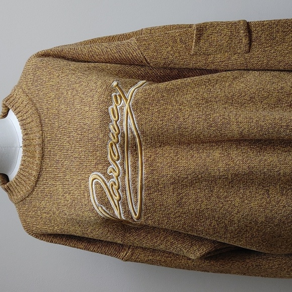 Vintage Davoucci Men's Mustard Signature Crew Neck Sweater XL - Picture 15 of 16